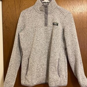 LL Bean Quarter Zip Fleece Small